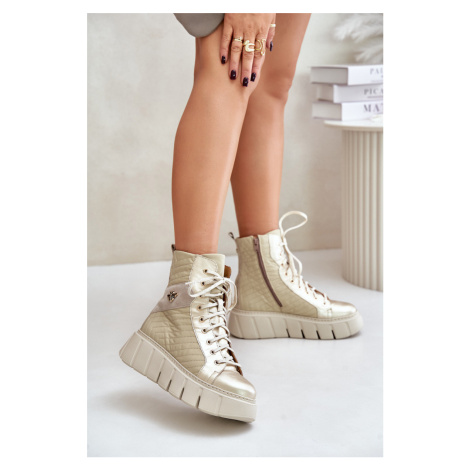 Kožené Čižmy Na Platforme Maciejka