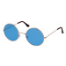 Sunmania Modré priehľadné okuliare Lenonky 386026253