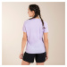 Dámske trailové tričko s krátkym rukávom fialové s potlačou
