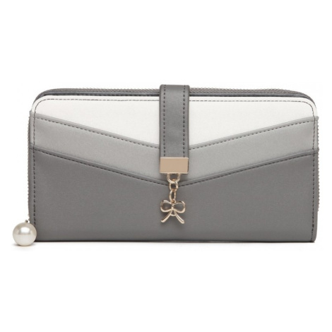 Miss Lulu moderná dámska peňaženka LP2215 - sivá