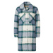 Abercrombie & Fitch Prechodný kabát  krémová / modrosivá / smaragdová