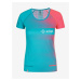Ružovo-modré dámske bežecké tričko Kilpi VICTORI-W