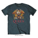 Queen tričko Classic Crest Modrá