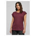 Women's T-shirt with extended shoulder cherry