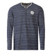 LIVERGY® Pánske tričko s dlhým rukávom (sivá/námornícka modrá)