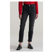 DŽÍNSY GANT BLACK CROPPED SLIM JEANS BLACK WORN IN