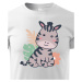 Detské tričko so zebrou - tričko pre milovníkov zvierat