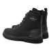 Calvin Klein Jeans Šnurovacia obuv Eva Boot Mid Laceup Mix Mtr YM0YM00982 Čierna