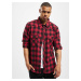 Men's flannel shirt Hemd Maxim red