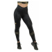 Nebbia High Waist Push-Up Leggings INTENSE Heart-Shaped Black/Gold Fitness nohavice