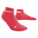 CEP dámské kotníkové běžecké kompresní ponožky 4.0 pink