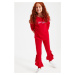 Trendyol Red Frilly Girl Knitted Leggings