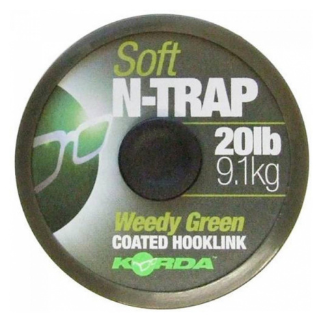 Korda náväzcová šnúrka n-trap soft green 20 m - nosnosť 15 lb / 6,8 kg
