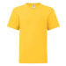 Yellow children's t-shirt in combed cotton Fruit of the Loom