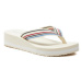 Tommy Hilfiger Žabky Wedge Stripes Beach Sandal FW0FW07858 Béžová