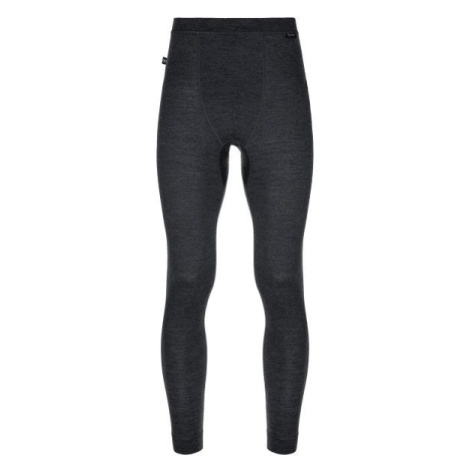 Men's thermal trousers made of wool MAVORA BOTTOM-M black Kilpi