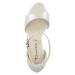 TAMARIS Remienkové sandále  perlovo biela