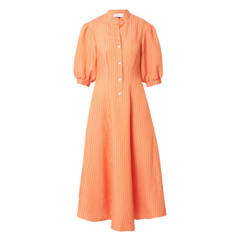 Closet London Košeľové šaty  oranžová / biela