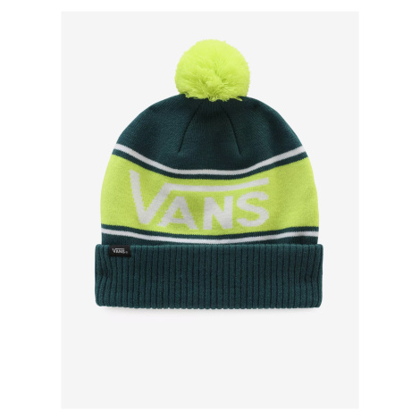 Green boys' patterned winter beanie with pompom VANS - Boys