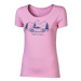 PROGRESS LIBERTA BEETLE Dámske bambusové tričko s potlačou, ružová, veľkosť