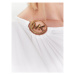 MICHAEL Michael Kors Plážové šaty Iconic Solids Cover Up MM7M649 Biela Slim Fit