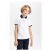 DEFACTO Boys' Short Sleeve Polo T-Shirt