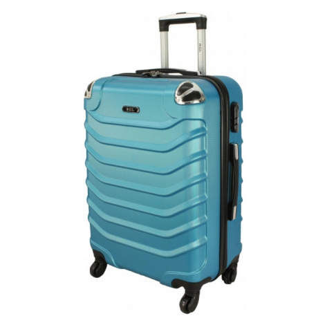Tyrkysový škrupinový cestovný kufor "Premium" - veľ. M, L, XL