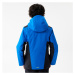 Hrejivá a nepremokavá detská bunda 500 na zjazdové lyžovanie modro-čierna