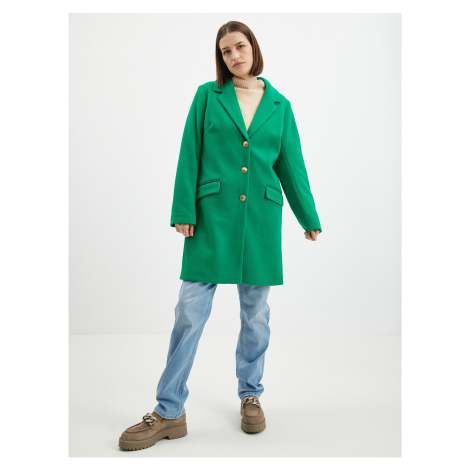 Zelený dámsky kabát ORSAY