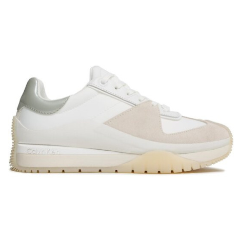 Calvin Klein Sneakersy Origin Runner Lace Up HW0HW01627 Biela