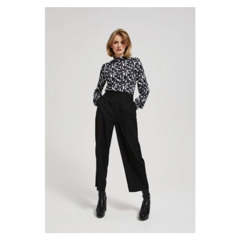 Plain trousers with wide legs Moodo