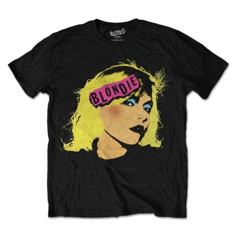 Blondie Tričko Punk Logo Unisex Black