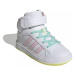 Dievčenská rekreačná obuv ADIDAS Grand Court Mid cloud white clear pink ice yellow