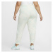 Tepláky Nike Sportswear Cloud-Dye Jersey Medium-Rise Joggers Plus Size Mint Foam/ White