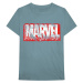 Marvel tričko Distressed Dripping Logo Modrá