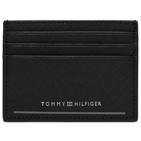 Tommy Hilfiger Puzdro na kreditné karty Th Saffiano Cc Holder AM0AM11863 Čierna