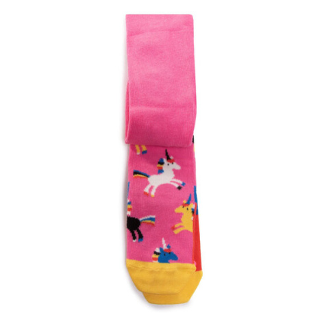 Happy Socks Detské pančuchy KUNI60-3300 Ružová Slim Fit