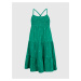 Zelené dievčenské midi šaty na ramienka GAP