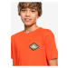 Oranžové chlapčenské tričko s potlačou Quiksilver Nineties Son