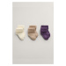 PONOŽKY GANT SOCKS 3-PACK SOFT OAT