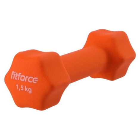 Fitforce FDBN Jednoručná činka, oranžová, veľkosť