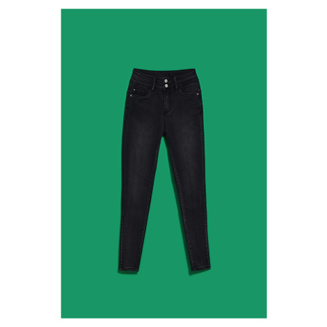 WOMEN'S JEANS L-JE-4021 GRAPHITE Moodo