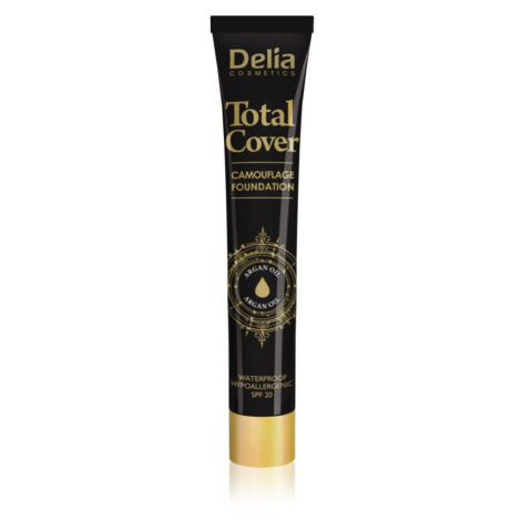 Delia Cosmetics Total Cover vodeodolný make-up SPF 20 odtieň 56 Tan
