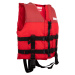 Detská vesta na vodné vlečné športy so vztlakom 50 newtonov Scribble červená