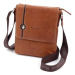 Kožená crossbody taška BHPC Explore M BH-383-75 tabak 2 L