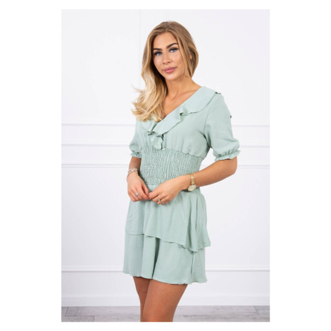 Waist dress dark mint