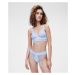 Spodná Bielizeň Karl Lagerfeld Tailored Lace Bikini Brief Modrá