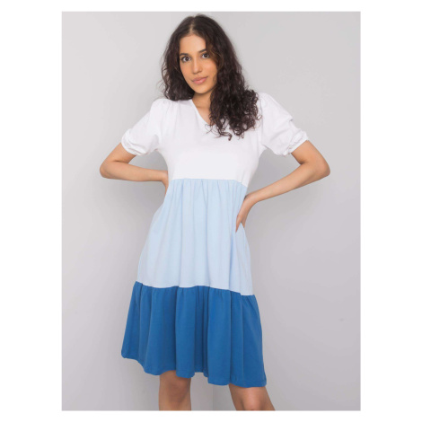 Dress-RV-SK-6764.64-white-blue Rue Paris