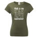Dámské tričko s potlačou Math is my superpower - tričko pre milovníkov matematiky