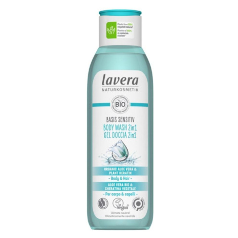 Lavera - Basic sprchový gel na tělo a vlasy 2v1, 250 ml
